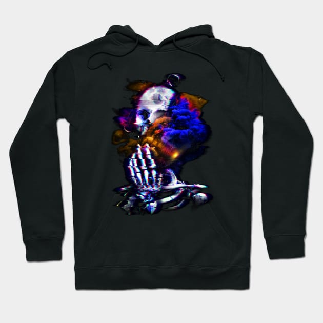 Skelespace Glitch Hoodie by Gintron